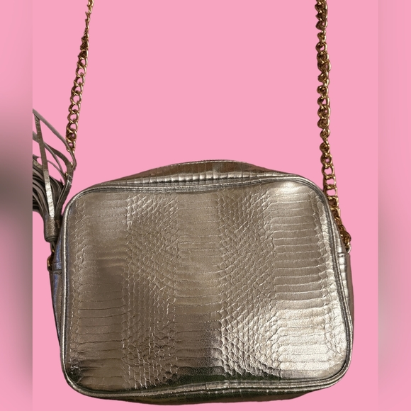 NWOT V.S. silver cross body purse - Picture 9 of 11
